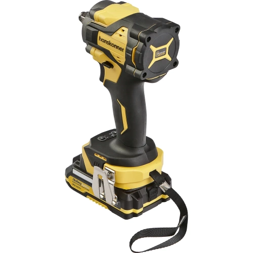 Ударный гайковерт Hanskonner б/щ PLATINUM,18В,1BatterySystem,420Нм,1/2",2x2Ач,кейс HCD20420H фото 10