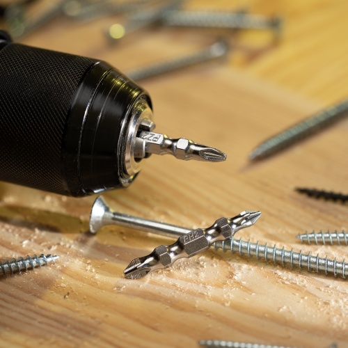 Набор бит двухстор., PH2-PH1х45мм, PZ2-PZ1х45мм, сталь S2, 2 шт. Gross фото 10