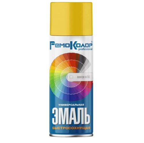Эмаль универсальная акриловая Remocolor 69-9-103 желтая 520 мл