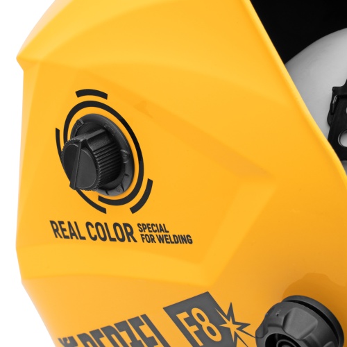 Щиток защитный лицевой (маска сварщика) F8, см. окно 100х50, Real Color, DIN4/5-8/9-13// Denzel фото 11