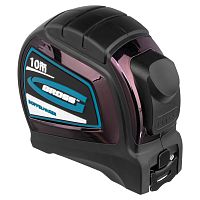 Рулетка "Doppelhaken",10 м x 25 мм,двухсторонний зацеп,Нейлон,двусторонняя шкала,автоматическая фиксация Gross