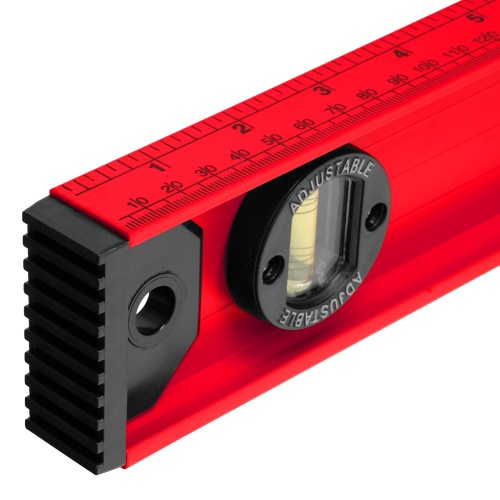 Уровень алюминиевый "Рельс", 1200 мм, 3 глазка, усиленный Matrix фото 6