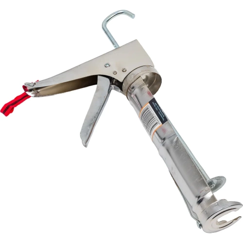 Пистолет для герметиков ZOLDER Люкс оцинкованный, полукорпусный, зубчатый шток 1/24 С803 фото 4