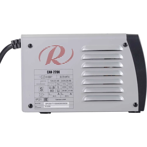 Инверторный сварочный аппарат Ресанта САИ220К 65/37 фото 3 Инверторный сварочный аппарат Ресанта САИ220К 65/37 фото 3