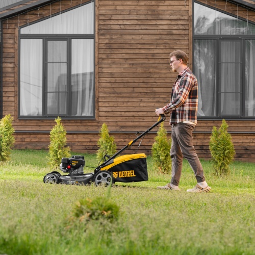 Газонокосилка бензиновая GLR-510SP-ZS, 171 см3, ширина 51 см, привод, травосборник 65 л Denzel фото 38