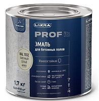 Эмаль для бетонных полов быстросохнущая Лакра Prof it RAL 7032 галечный серый 1,7 кг