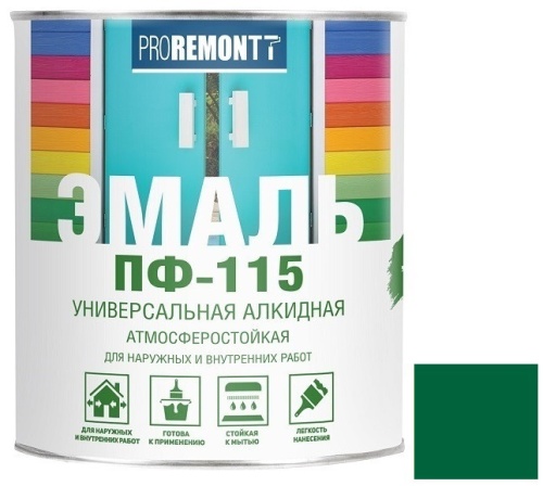 Эмаль Proremontt ПФ-115 зеленая 1,9 кг