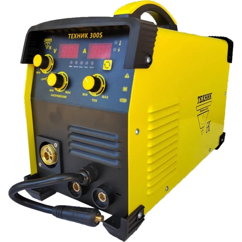 Полуавтомат ТД Техник ТЕХНИК П-300S ПРОФ. 250А 80%ПН ММА+СО2 цифр. табло евро, горелка, масса, кабель, электрододержатель 14