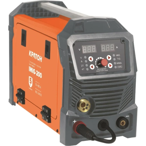 Сварочный инвертор полуавтомат КРАТОН IMIG200 3 04 02 023 фото 4 Сварочный инвертор полуавтомат КРАТОН IMIG200 3 04 02 023 фото 4