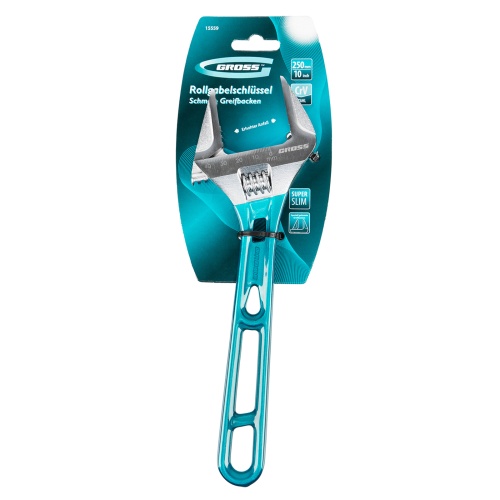 Ключ разводной 250 мм, CrV, облегченный Gross фото 6 Ключ разводной 250 мм, CrV, облегченный Gross фото 6