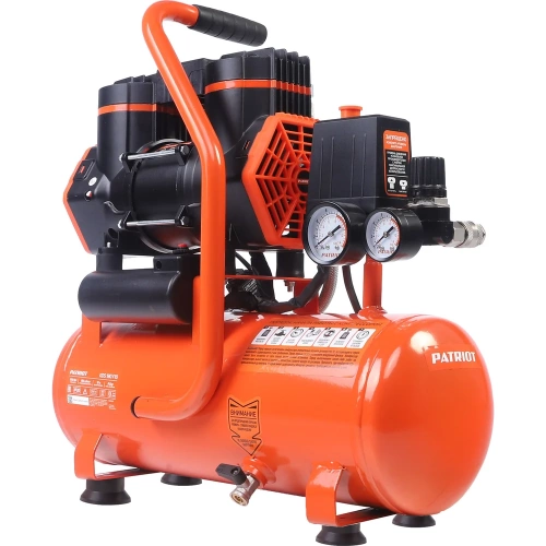 Компрессор поршневой безмасляный Patriot KDS 190 F10 (190 л/мин, 0.95 кВт, 8 бар, 10 л, 2800 об/мин, быстросъем) 526302410 фото 4