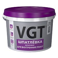 Шпатлевка акриловая VGT для внутренних работ 3,6 кг