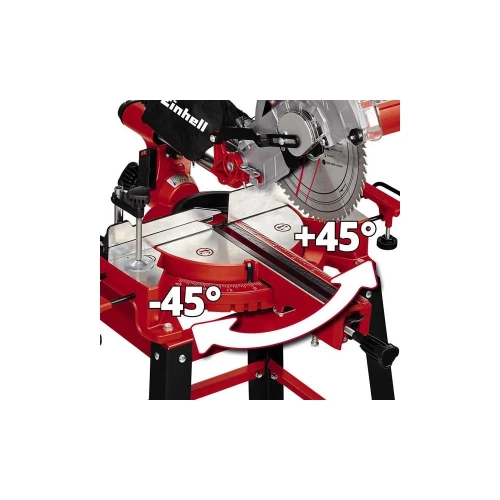 Торцовочная пила Einhell tc-sm 2531/2 u, 1900 вт, 254x30 мм, пропил 310x70 мм, со станиной 4300805 фото 6 Торцовочная пила Einhell tc-sm 2531/2 u, 1900 вт, 254x30 мм, пропил 310x70 мм, со станиной 4300805 фото 6
