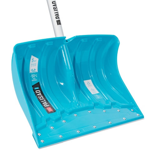 Лопата-скрепер для уборки снега, полипропилен, 460х320х1300 мм, алюминиевый черенок, ПВХ, LUXE Palisad фото 4 Лопата-скрепер для уборки снега, полипропилен, 460х320х1300 мм, алюминиевый черенок, ПВХ, LUXE Palisad фото 4