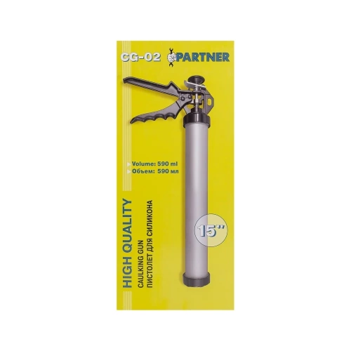 Пистолет для силикона Partner алюминиевый, 600 гр. PA-CG-02(7144)