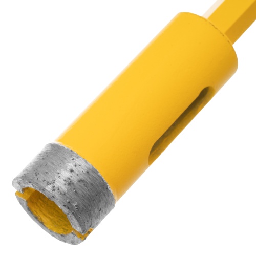 Сверло алмазное по керамограниту, 18 мм, мокрая резка, трехгранный хвостовик Denzel фото 5