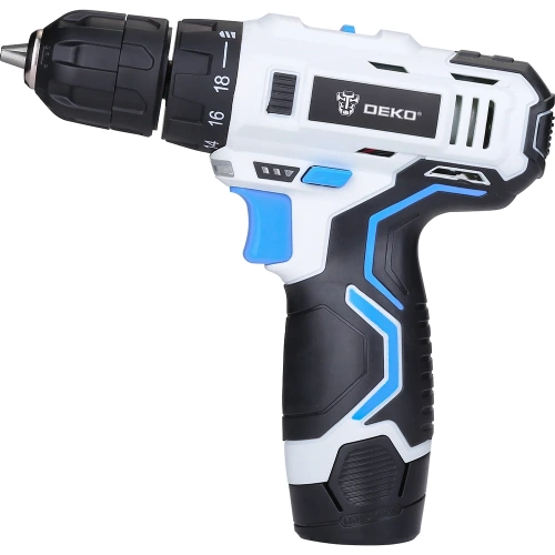 Аккумуляторная дрель-шуруповёрт DEKO GCD12DU3 SNOW WHITE SET1, 12В, 32 Нм, 1х1.5 Ач, з/у 063-4170