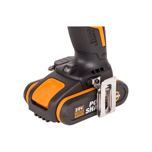 Аккумуляторная бесщёточная дрель-шуруповерт WORX 20В, 60Нм, бесщеточная, 2Ач х2, ЗУ, кейс WX102 фото 7