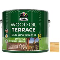 Масло деревозащитное для террас и садовой мебели Dufa Wood Oil Terrace лиственница 9 л