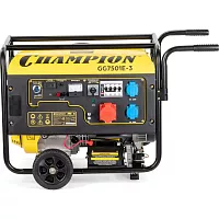 Генератор CHAMPIONG G7501E-3 PRO 400В7,5/8,1кВА 15 лс, 25 л, 230/12В, эл.стартер, счетч.колеса VIGG7501E-3