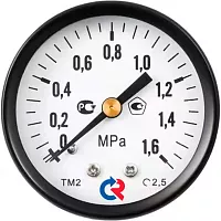 Общетехнический манометр РОСМА ТМ-210Т.00 (0-1МПа) ДК50 М12х1.5, класс точности 2.5 D070-04591
