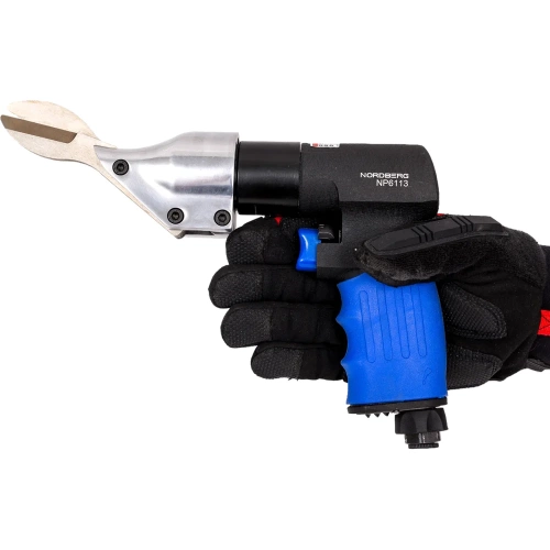 Пневмоножницы с пистолетной рукоятью NORDBERG 2200 ход/мин, сталь до 1.5 мм NP6113 фото 6 Пневмоножницы с пистолетной рукоятью NORDBERG 2200 ход/мин, сталь до 1.5 мм NP6113 фото 6