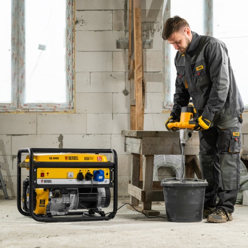 Генератор бензиновый GE 8900, 8.5 кВт, 220 В/50 Гц, 25 л, ручной старт Denzel фото 18 Генератор бензиновый GE 8900, 8.5 кВт, 220 В/50 Гц, 25 л, ручной старт Denzel фото 18