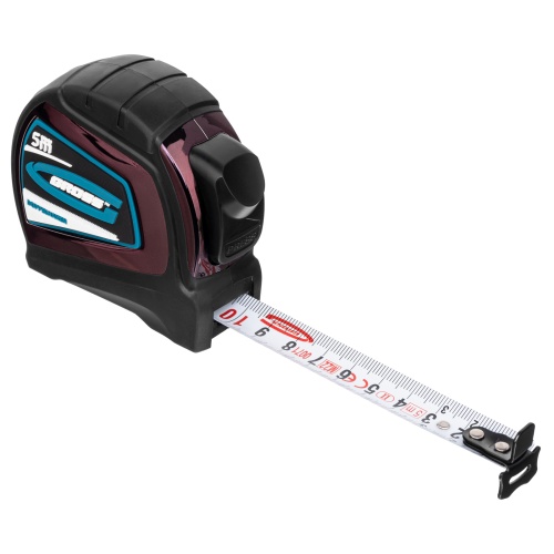 Рулетка "Doppelhaken",5 м x 19 мм,двухсторонний зацеп,Нейлон,двусторонняя шкала,автоматическая фиксация Gross фото 3