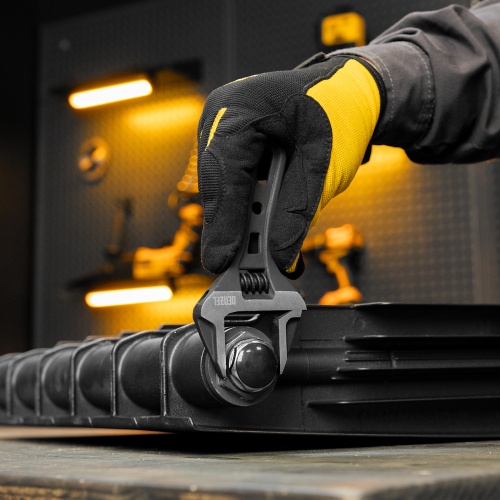 Ключ разводной 135 мм, CrV, кованый, укороченная рукоятка Denzel фото 10