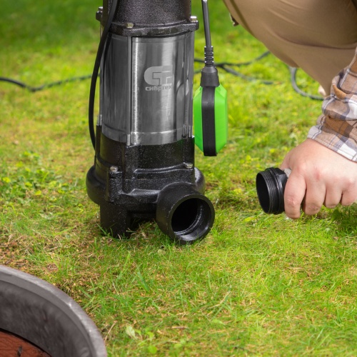 Фекальный насос СФН1100-Н, 1100 Вт, напор 10 м, 18000 л/ч, нож Сибртех фото 15