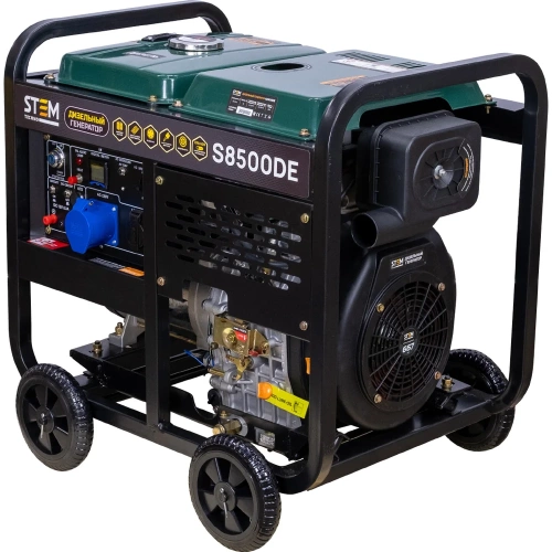 Дизельный генератор STEM Techno S8500DE 8,5 кВт, электростартер, дисплей, подогрев, АВР ГЕН030 фото 4 Дизельный генератор STEM Techno S8500DE 8,5 кВт, электростартер, дисплей, подогрев, АВР ГЕН030 фото 4