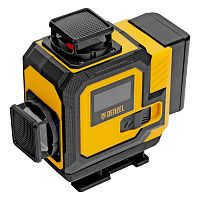 Лазерный уровень мультипризменный DLV-360-4C, 30 м, зеленый луч, Li-Ion 2,4 Aч, кейс// Denzel
