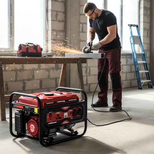 Генератор бензиновый LK-2800R, 2,8 кВт, 230В, ручной стартер Kronwerk фото 25