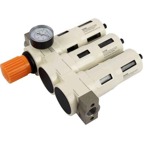 Блок подготовки воздуха WIEDERKRAFT 3/4, 16 бар трехступенчатый с влагоотделителем 25-5-0.3 мкм, автоматический сброс WDK-70760FA фото 4 Блок подготовки воздуха WIEDERKRAFT 3/4, 16 бар трехступенчатый с влагоотделителем 25-5-0.3 мкм, автоматический сброс WDK-70760FA фото 4