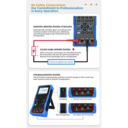Цифровой мультиметр-осциллограф OWON HDS120 OW123 фото 9 Цифровой мультиметр-осциллограф OWON HDS120 OW123 фото 9