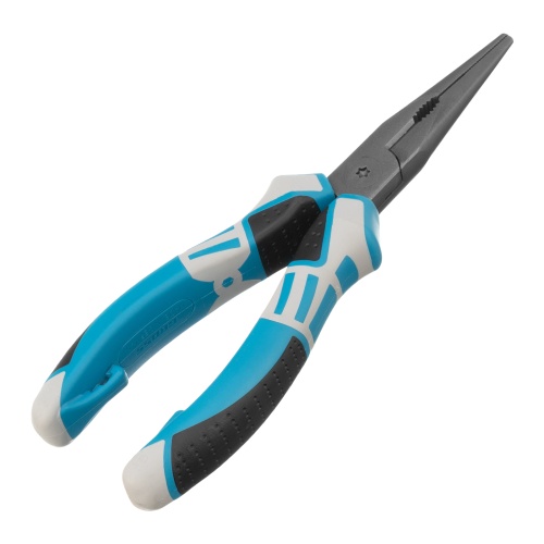 Длинногубцы прямые 170 мм, трехкомпонентные рукоятки Gross фото 2