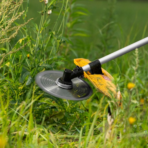 Триммер бензиновый DT-52E, 52 см3, неразъемная штанга, электростартер, состоит из 2 частей Denzel фото 31