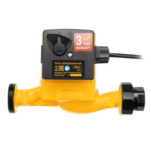 Циркуляционный насос CP25-4, напор 4 м, 50 л/мин, 1 м кабель, монт. длина 180 мм Denzel фото 4