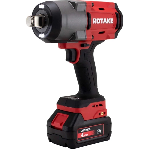 Гайковерт аккумуляторный ударный Rotake 3/4, 1980 Нм, 18В, акб (4Ач), 2шт, в кейсе RC-8813 фото 5