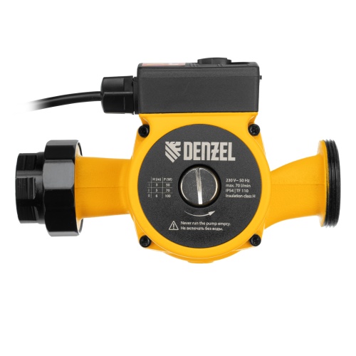 Циркуляционный насос CP32-6, напор 6 м, 70 л/мин, 1 м кабель, монт. длина 180 мм Denzel фото 3