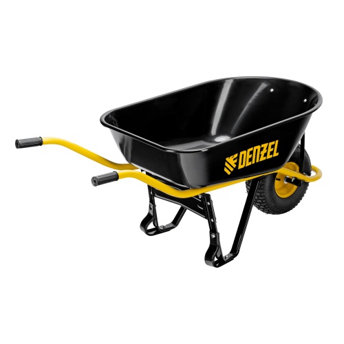 Тачка строительная, усиленная, объем 130 л, 230 кг, колесо 15х6.00-6 Denzel фото 4