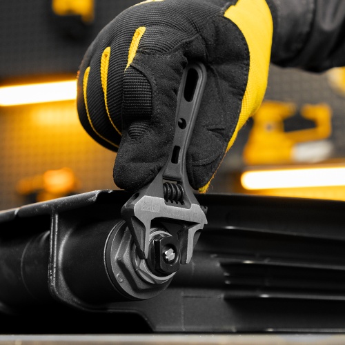 Ключ разводной 115 мм, CrV, кованый, укороченная рукоятка Denzel фото 11