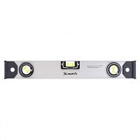 Уровень алюминиевый "Рельс", 400 мм, 3 глазка (1 поворотный) Matrix