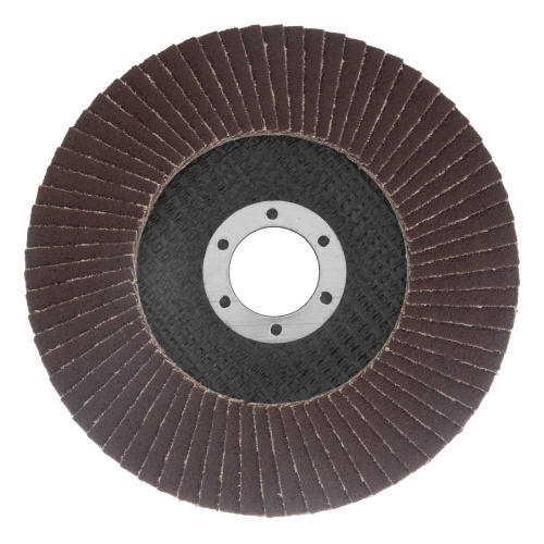 Круг лепестковый торцевой КЛТ-1, зернистость Р 60(25Н) 125 х 22.2 мм, "БАЗ" фото 2 Круг лепестковый торцевой КЛТ-1, зернистость Р 60(25Н) 125 х 22.2 мм, "БАЗ" фото 2