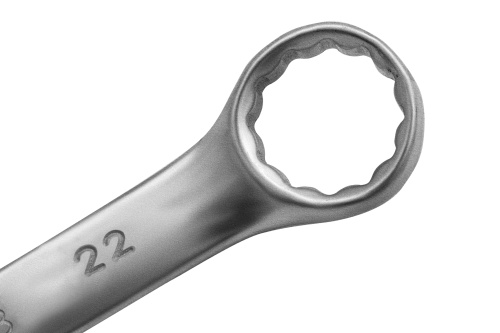Ключ комбинированный, 22 мм, CrV, матовый хром Matrix фото 3