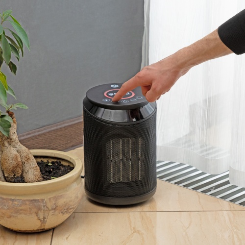 Тепловентилятор керамический DTFC-2000X, 2 кВт, wi-fi, пульт, динамик, вращение, 3 реж. Denzel фото 19