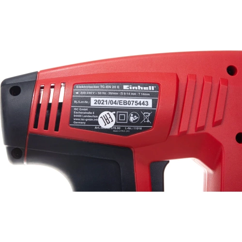 Электрический степлер Einhell TC-EN 20 E 4257890 фото 10 Электрический степлер Einhell TC-EN 20 E 4257890 фото 10