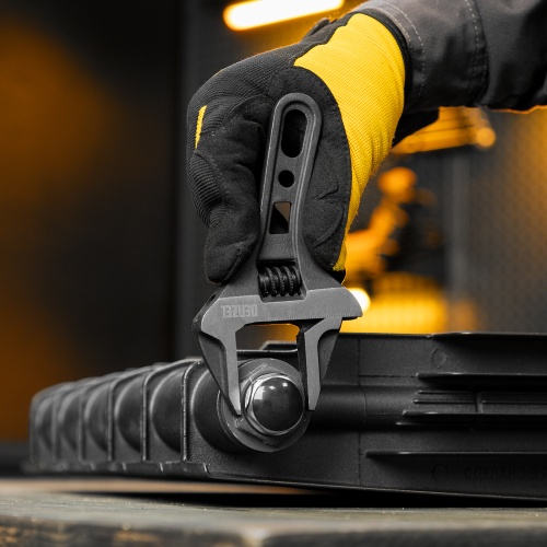 Ключ разводной 155 мм, CrV, кованый, укороченная рукоятка Denzel фото 10