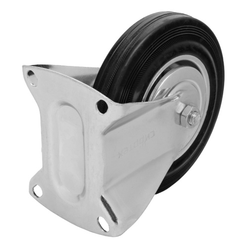 Колесо неповоротное D 160 мм, крепление  платформенное Сибртех фото 4