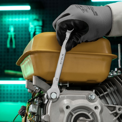 Ключ комбинированный, 13 мм, CrV, матовый хром Stels фото 6